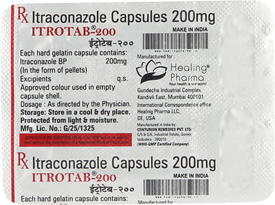 Itrotab 200mg Strip Of 4 Capsules