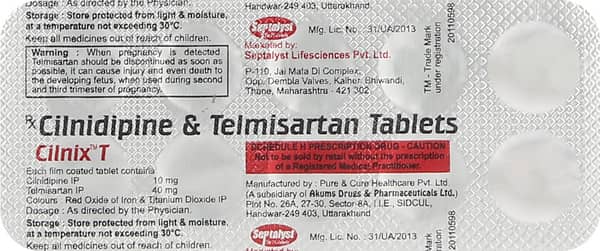 Cilnix T Strip Of 10 Tablets