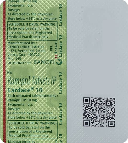 Cardace 10 Tablet