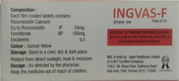 Ingvas F Strip Of 10 Tablets