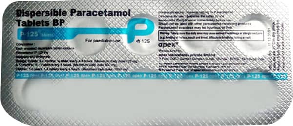P 125mg Strip Of 10 Tablets