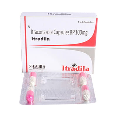 Itradila 100mg Strip Of 10 Capsules