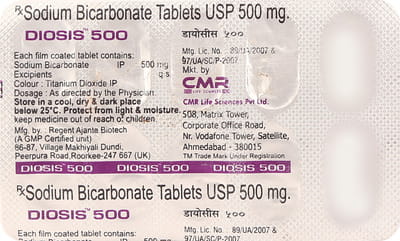 Diosis 500mg Strip Of 10 Tablets