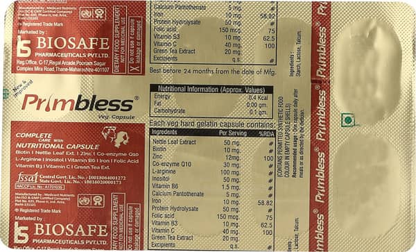 Primbless Strip Of 10 Capsules