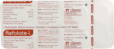 Refolate L Strip Of 10 Tablets
