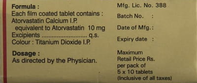 Atheart 10mg Strip Of 10 Tablets