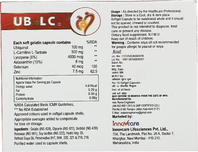 Ub 10 Lc Strip Of 10 Capsules