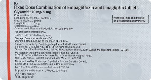 Glyxambi 10mg/5mg Tablet