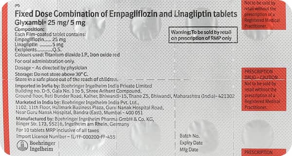 Glyxambi 25mg/5mg Tablet
