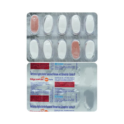 Glycostar M 1mg Forte Strip Of 10 Tablets