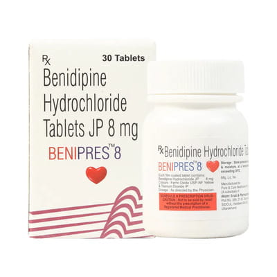 Benipres 8mg Bottle Of 30 Tablets
