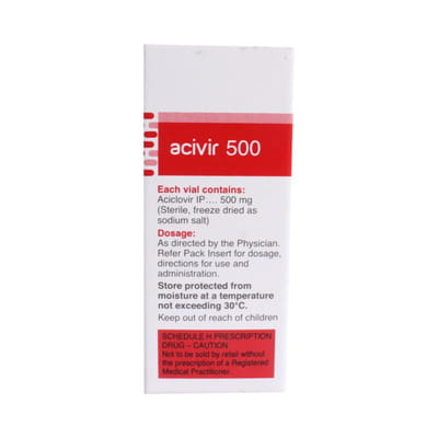 Acivir 500mg Dry Vial Of 1 Powder For Injection