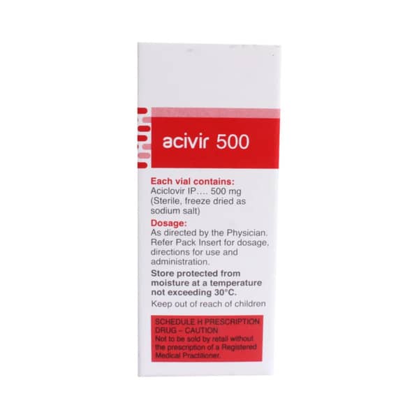 Acivir 500mg Dry Vial Of 1 Powder For Injection