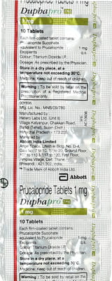 Duphapro 1mg Strip Of 10 Tablets