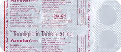 Azneten 20mg Strip Of 10 Tablets
