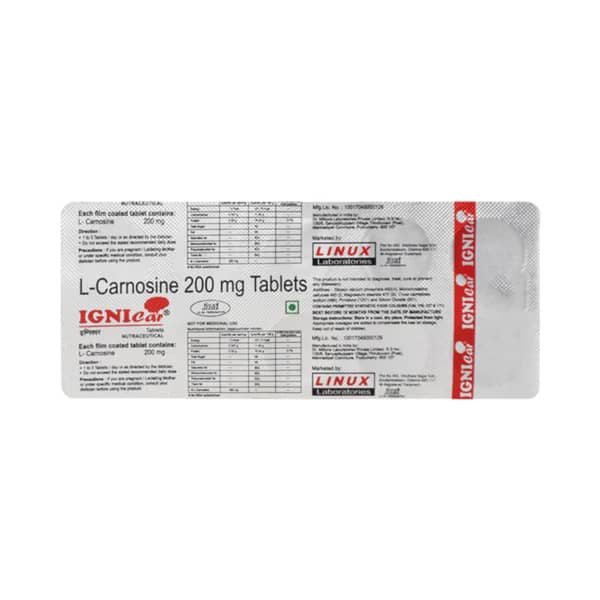 Ignicar 200mg Strip Of 10 Tablets