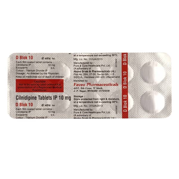D Blok 10Mg Strip Of 10 Tablets