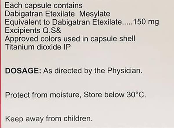 Dabifib 150Mg Strip Of 10 Capsules