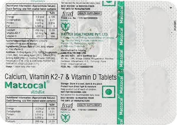 Mattocal Strip Of 10 Tablets