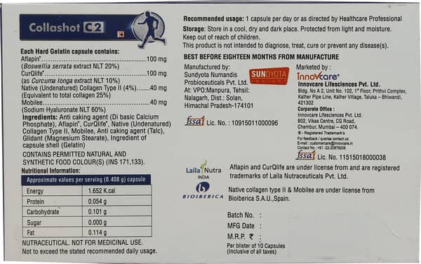 Collashot C2 Strip Of 10 Capsules