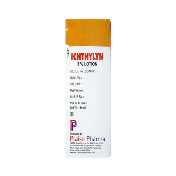 Ichthylyn 3% Bottle Of 50Ml Lotion