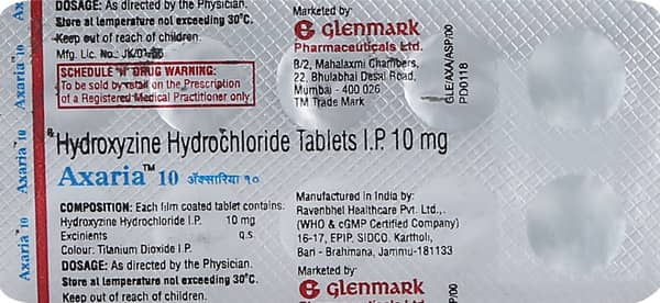 Axaria 10mg Strip Of 10 Tablets