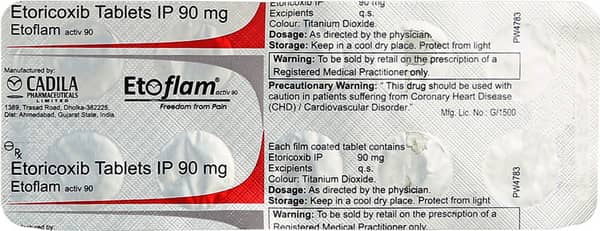 Etoflam Activ 90Mg Strip Of 10 Tablets