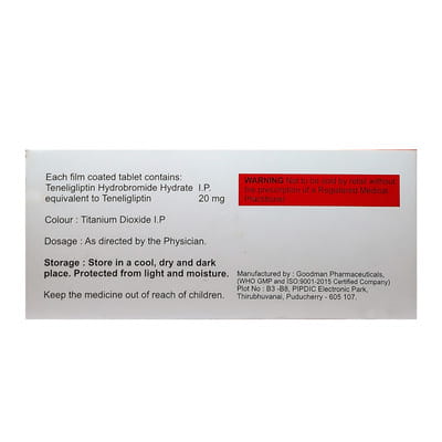 Diaten 20mg Strip Of 10 Tablets