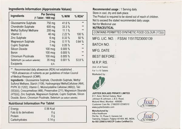 Joinfast Gm Strip Of 10 Tablets