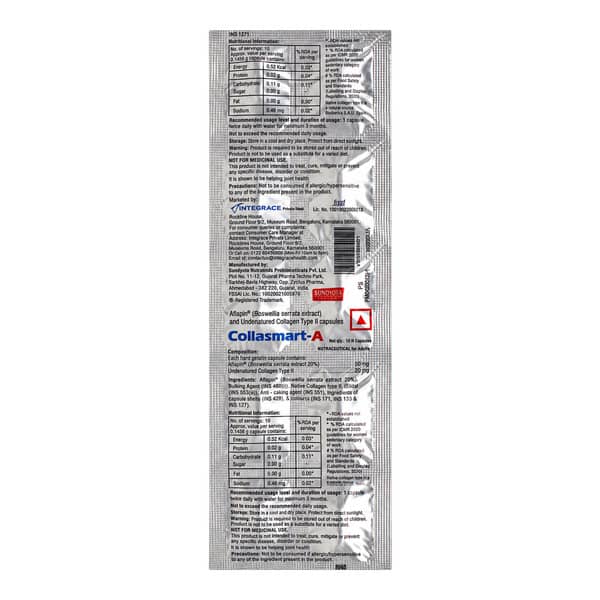 Collasmart A Strip Of 10 Capsules