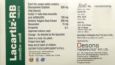 Lacartiz Rb Strip Of 10 Tablets