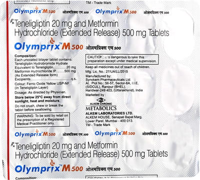 Olymprix M 500mg Strip Of 15 Tablets
