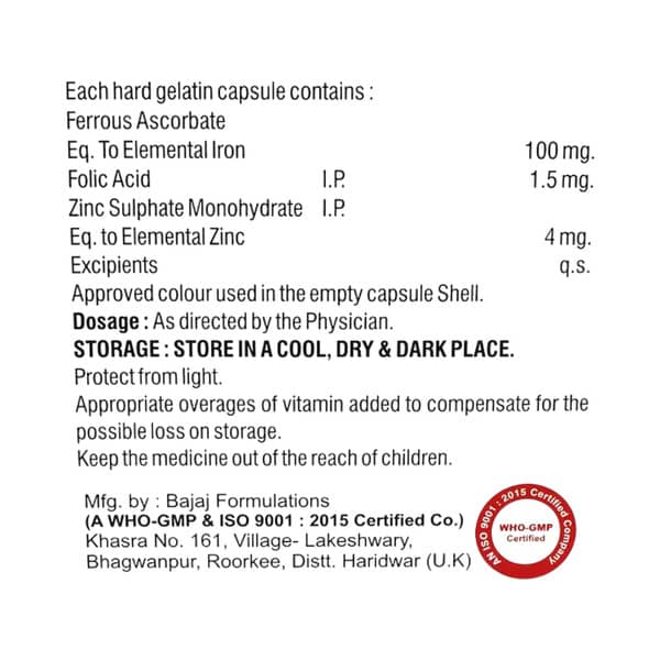 Carbofol Plus Strip Of 10 Capsules