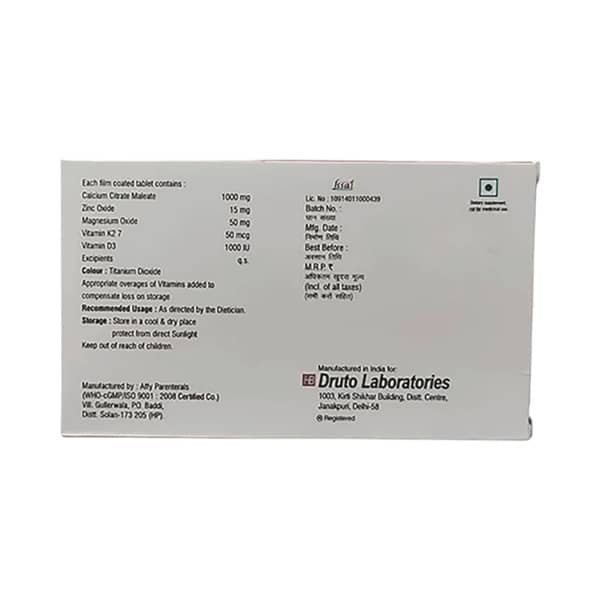 Calzito K2 Strip Of 10 Tablets