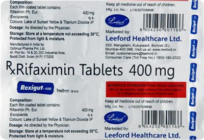 Rexigut 400mg Strip Of 10 Tablets