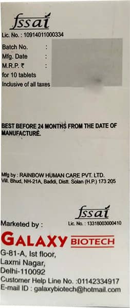 Tendoaid Strip Of 10 Tablets