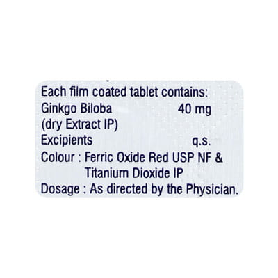 Ginkoshine Strip Of 10 Tablets