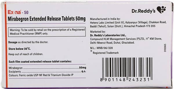Exena 50mg Strip Of 10 Tablets