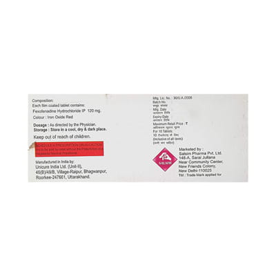 Ffd 120mg Strip Of 10 Tablets