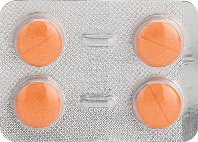 D Sol 60k Orange Flavour Sugar Free Strip Of 4 Chewable Tablets