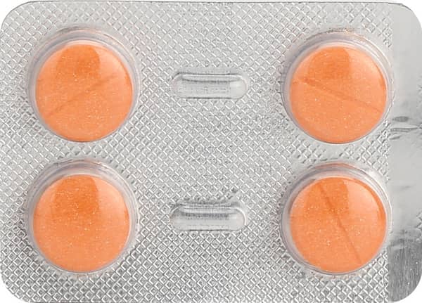 D Sol 60k Orange Flavour Sugar Free Strip Of 4 Chewable Tablets