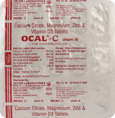 Ocal C Strip Of 15 Tablets