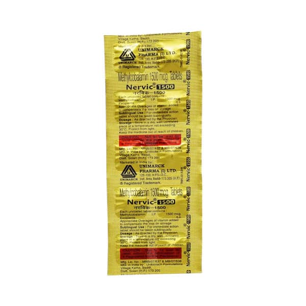 Nervic 1500mcg Strip Of 10 Tablets