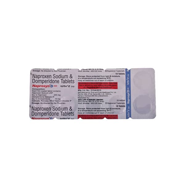 Naprosyn D 250mg Strip Of 10 Tablets