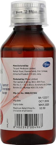 Corex LS Syrup | Sugar Free