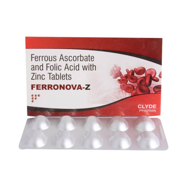 Ferronova Z Strip Of 10 Tablets