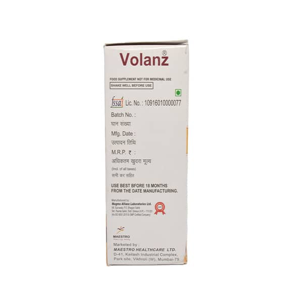Volanz Mango Flavour Bottle Of 200Ml Syrup