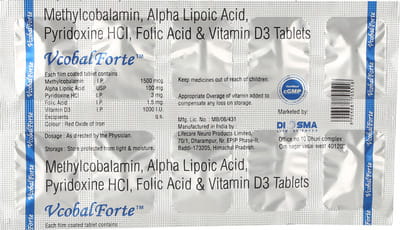 Vcobal Forte Strip Of 10 Tablets