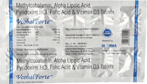 Vcobal Forte Strip Of 10 Tablets