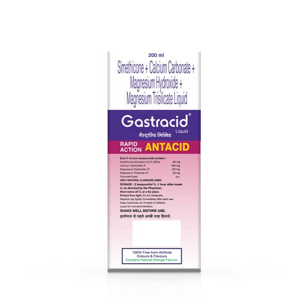 Gastracid Orange Flavour Sugar Free Liquid 200ml